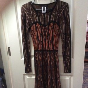 BCBG leopard a line dress